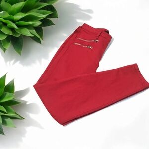 Joe’s | Red Jeans with Zip pockets in front